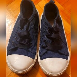 Blue and White Classic Low-Top Sneakers